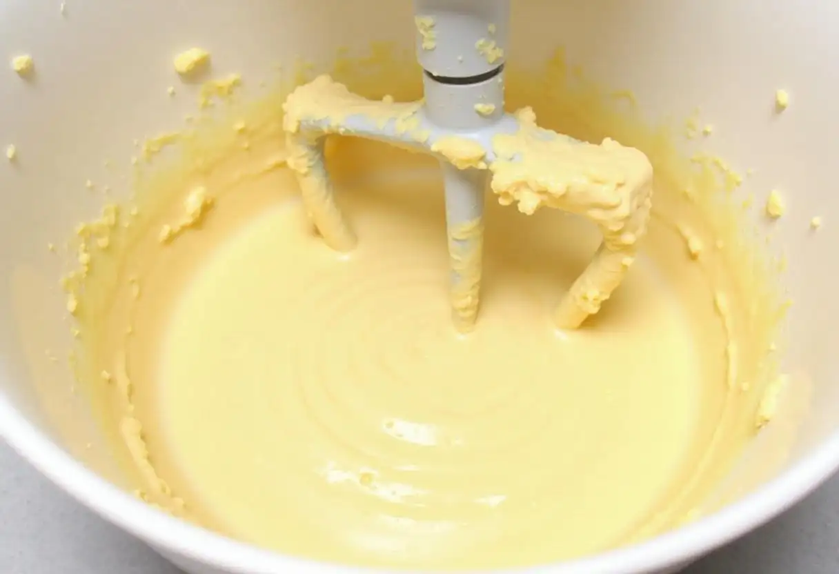 Making cake batter