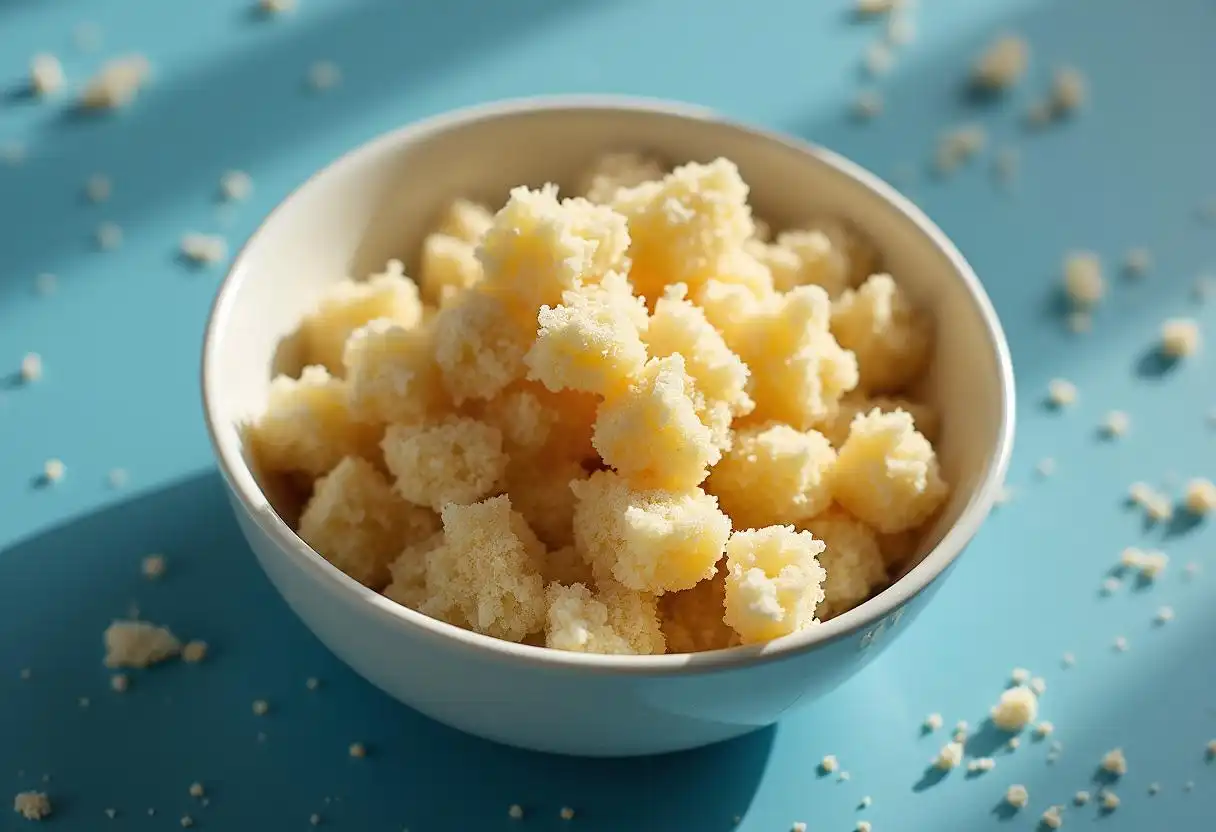 Crumble cream cake