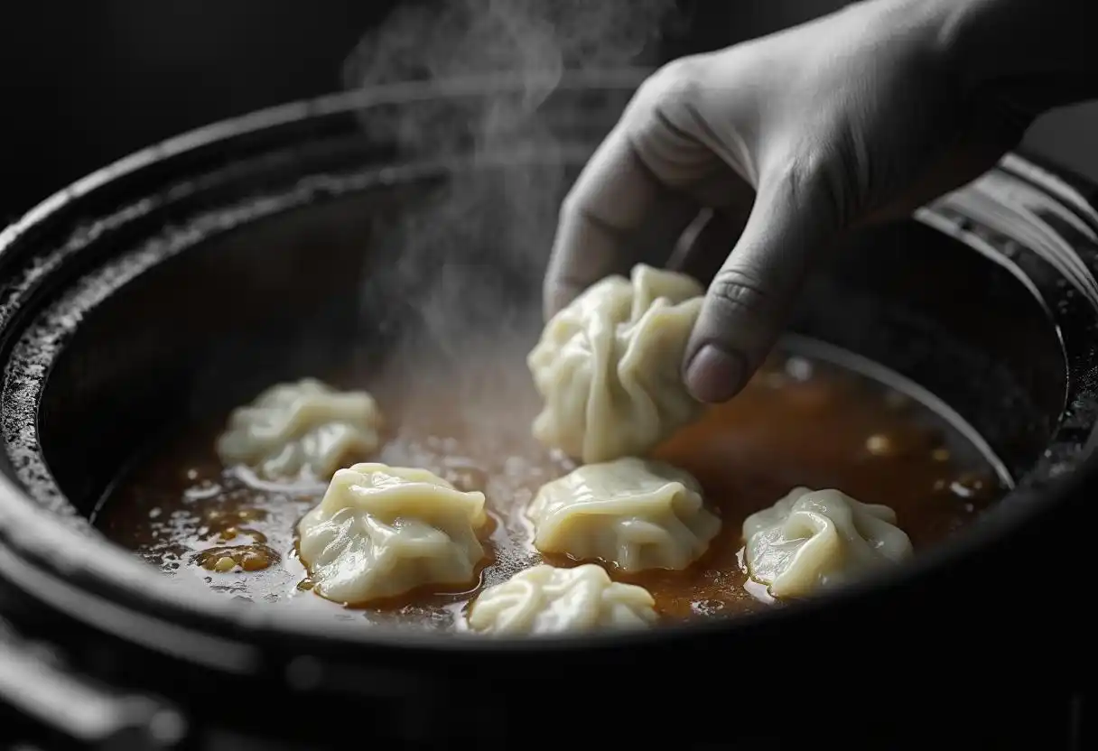 Golden-brown oven-baked dumplings