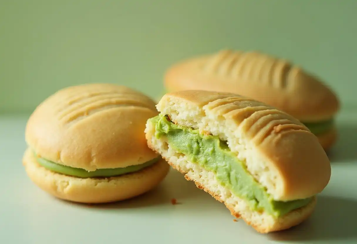 Filled madeleine cookies