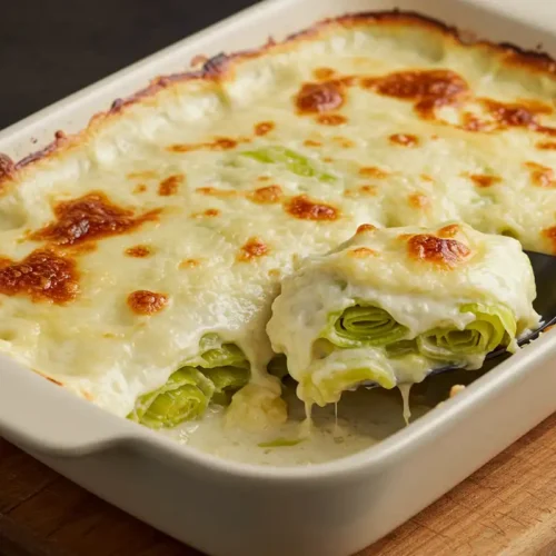 Cheesy Leeks Recipe - Cooking the Leeks