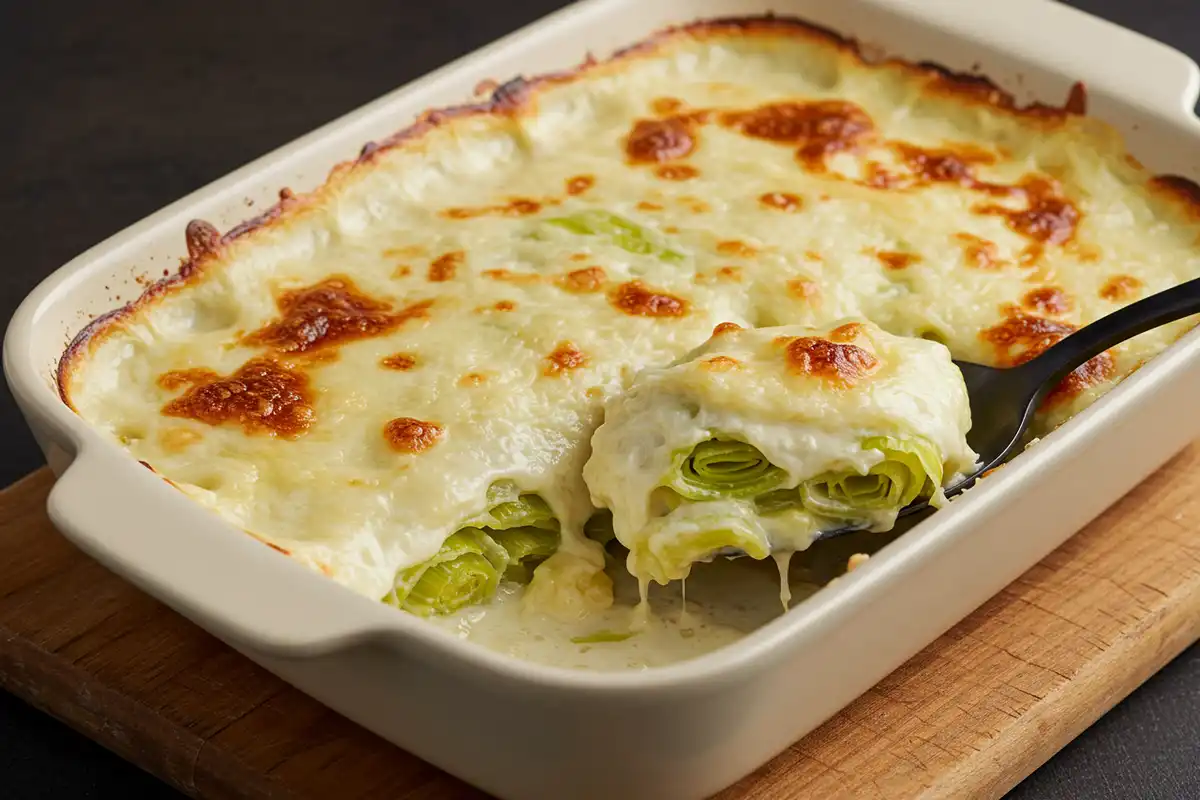 Cheesy Leeks Recipe - Cooking the Leeks